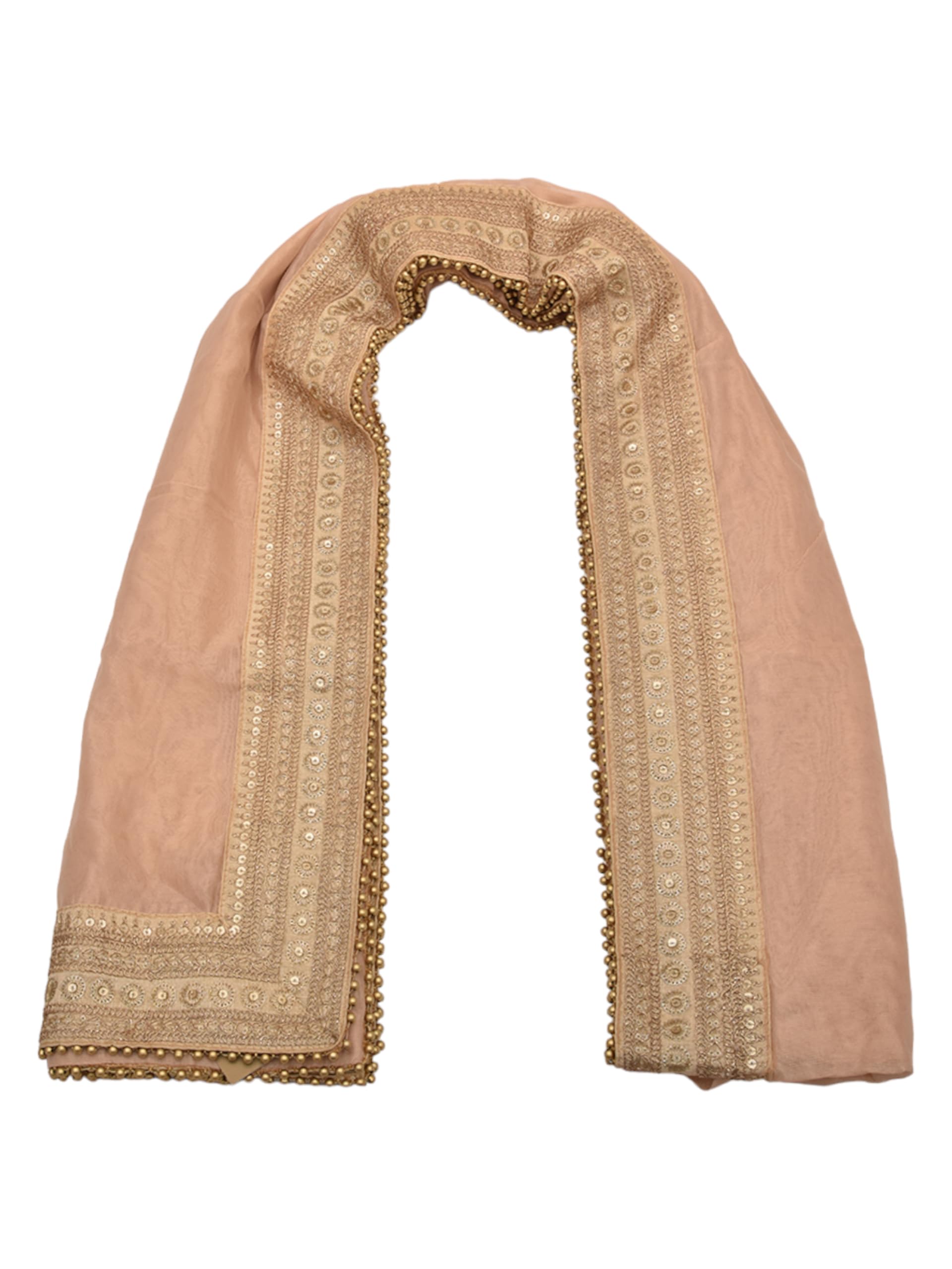 Manyavar Bright Biscuit Shade Dupatta