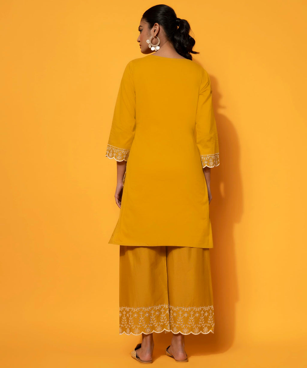 Libas WomenS Cotton Co-Ords (27370_Mustard