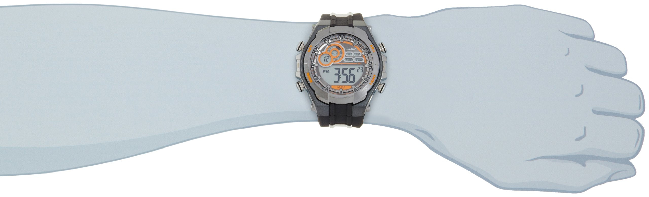 Armitron Sport Men's 408188GMG Digital Watch