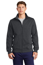 Sport-Tek Men's Full Zip Sweatshirt, Graphite Heather, Small