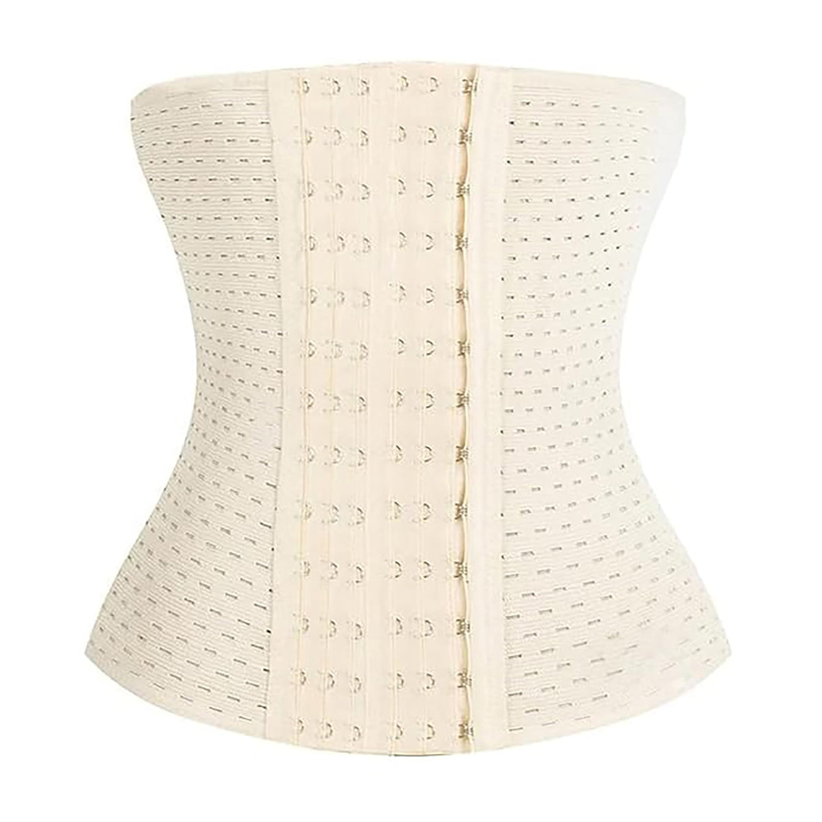 Siso Corset for Women Tummy Tucker Belt Girdle Support Body Shaper 6 Rows Beige 4