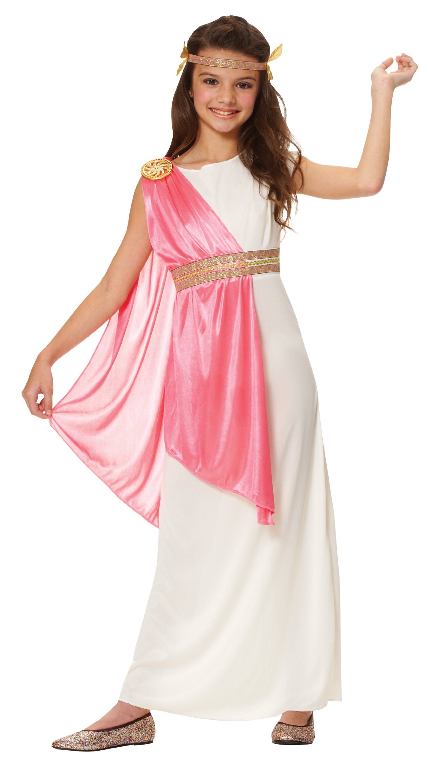 Costume Culture by Franco 49450-L Girls Roman Empress Costume  Ivory - Large