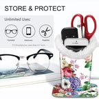 Fintie Plush Lined Eyeglasses Holder, Glasses Stand Case, Anti-scratch Glasses Storage Organizer for Desk, Nightstand, Office, F