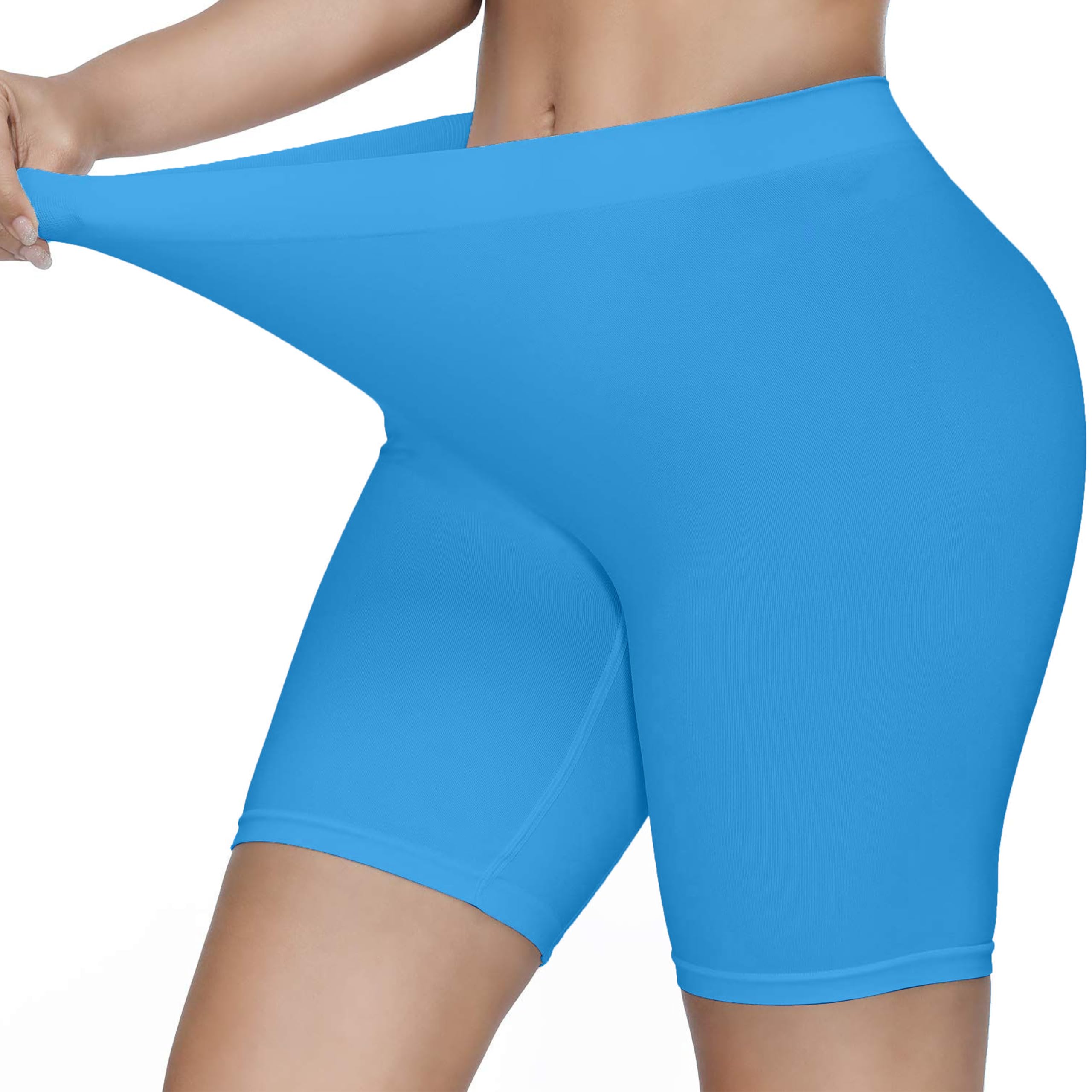 Kyda WomenS & Girls Anti Bacterial Cycling Shorts, Under Skirt Biker Shorts, High Waist Stretchable Yoga Shorts & Gym Workout S