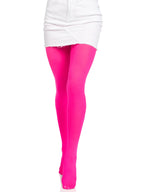 NYLON TIGHTS O/S NEON PINK O/S