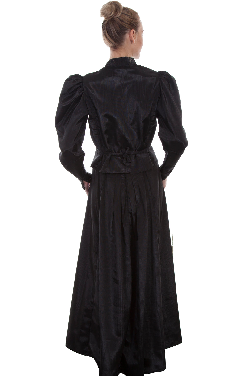 MOIRE TIE BACK BLOUSE