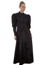 MOIRE TIE BACK BLOUSE