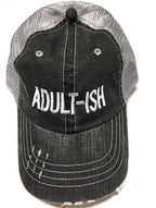 Adultish Embroidered Trucker hat