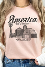 America Gods Country Graphic Tee T-Shirt