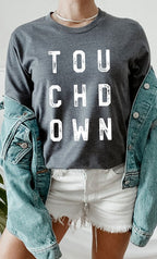 Retro Touchdown Graphic Tee T-Shirt PLUS