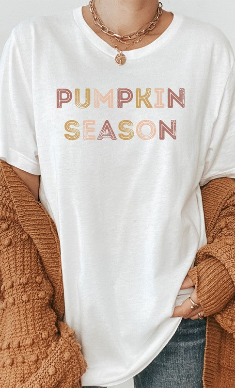 Retro Pumpkin Season Graphic Tee T-Shirt