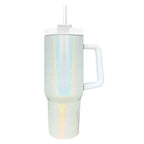 40oz Sublimation Glitter Holographic Stainless Tumbler w/ Handle
