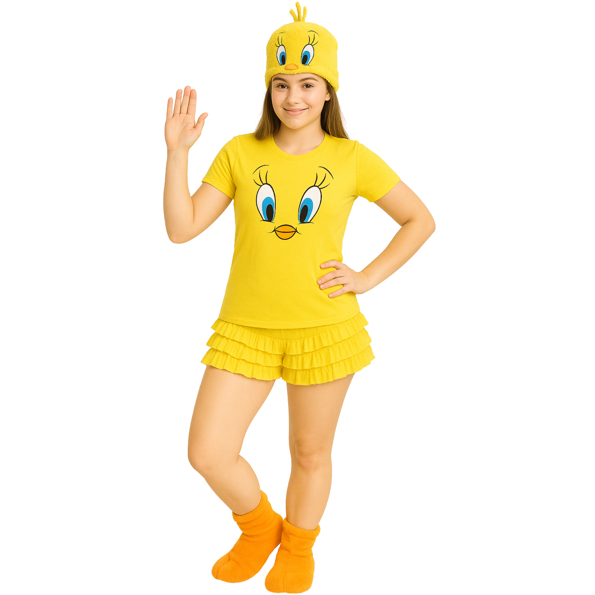 Malco Modes Ruffle Shorts for Women â??Yellow Bloomers, Halloween Costume, Lace Bloomers, Sexy Ruffle Shorts & Y2K Costumes