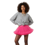 Hot Pink Tutu Skirt for Women, Halloween Costume