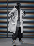 HiJ36 Grey Urban Trench Coat