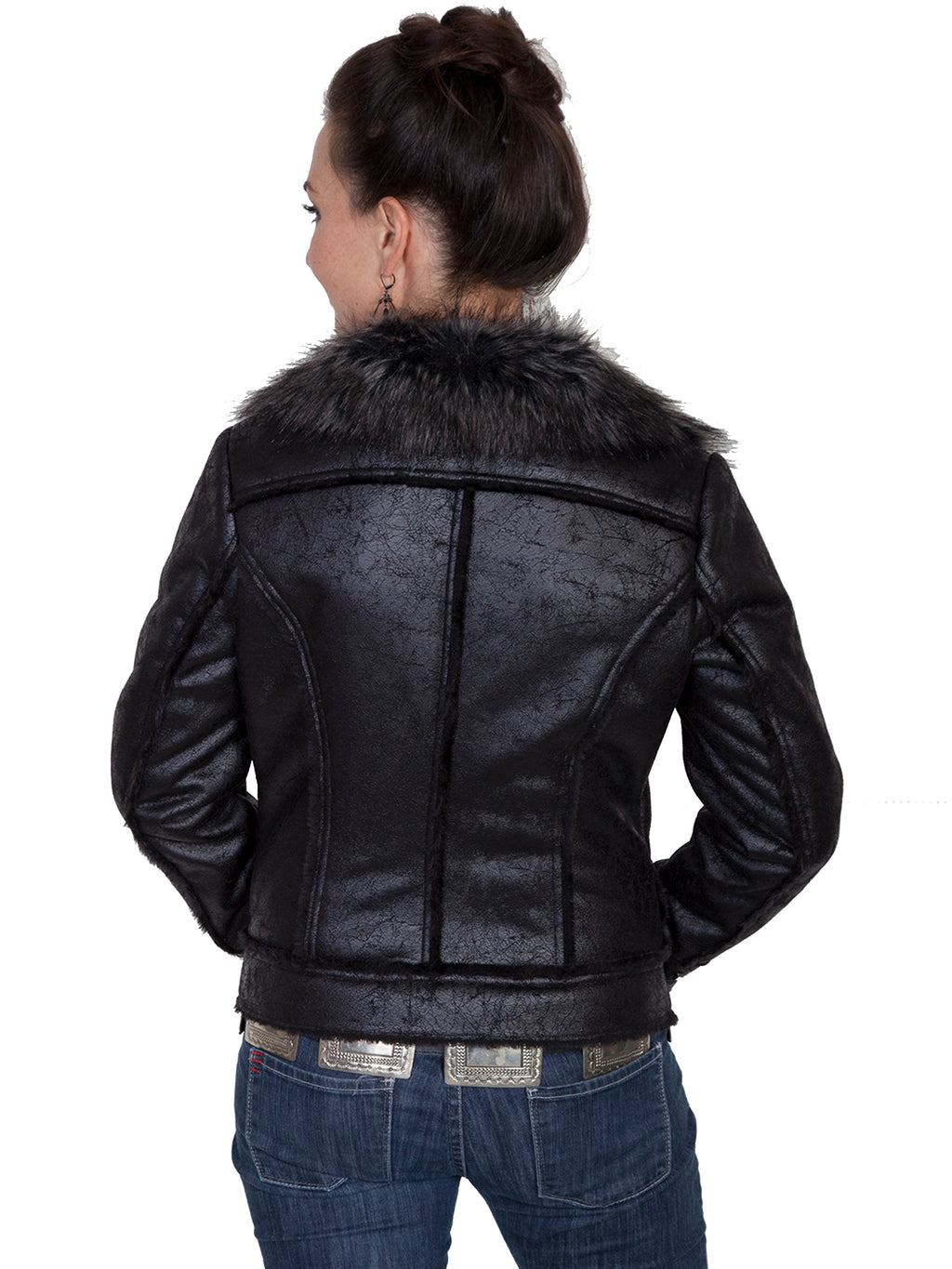 LADIES STUDDED CUFF JACKET