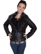 LADIES STUDDED CUFF JACKET