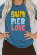 Summer Love Sun and Fun Adventure Graphic Tee T-Shirt
