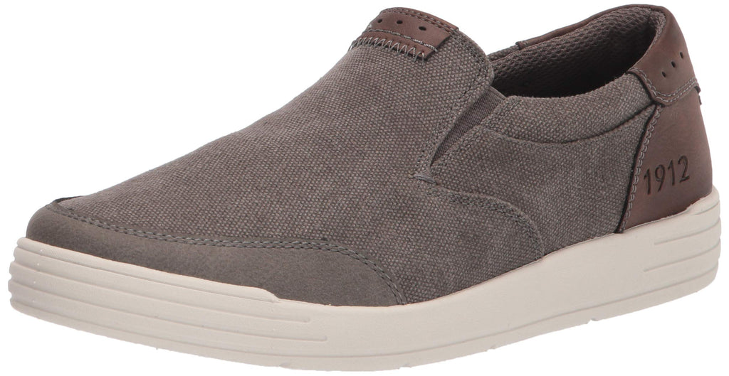 Nunn Bush mens Kore City Walk Canvas Moc Toe Slip-on Sneaker, Cement, 10.5 US