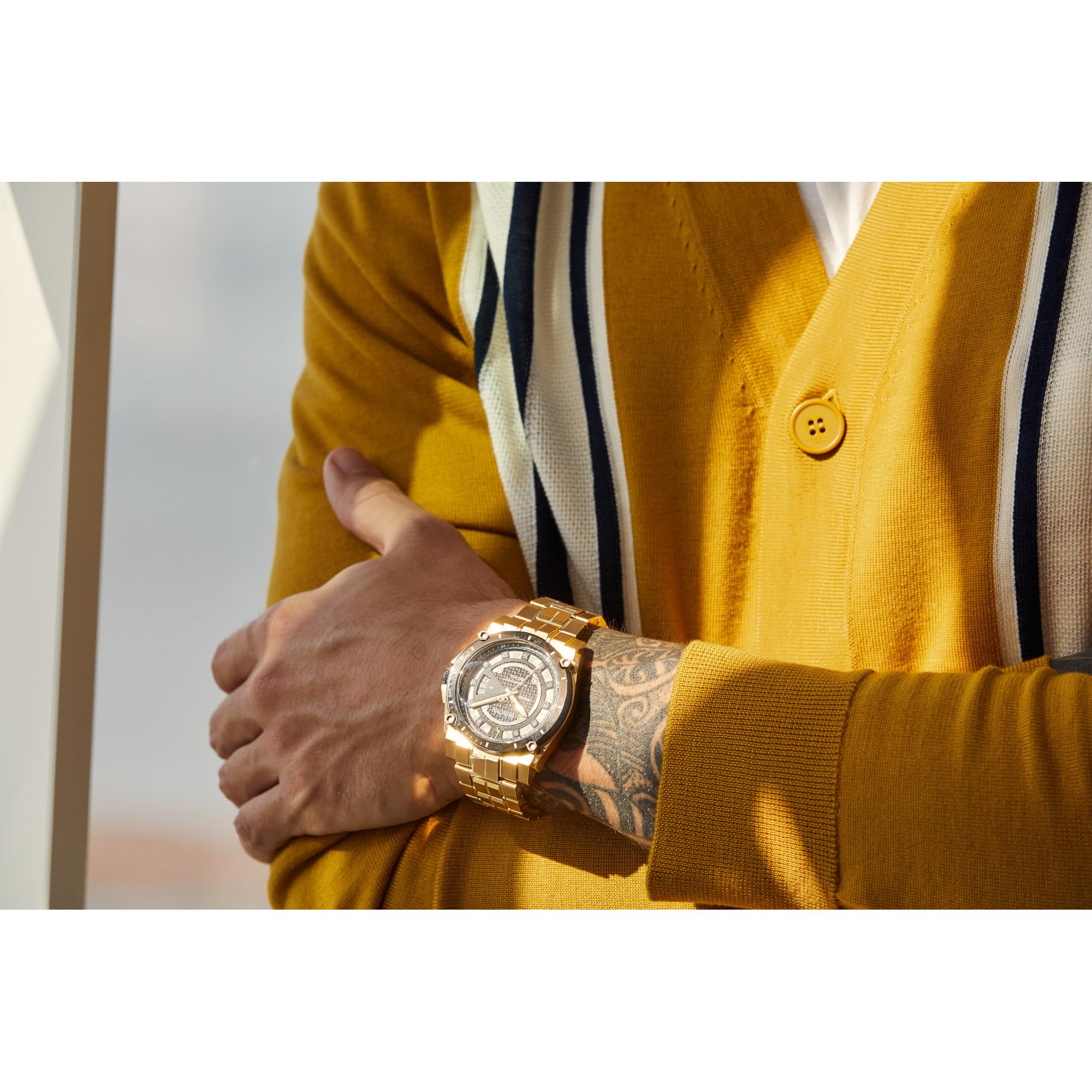 Bulova Mens High Precisionist Quartz Icon Grey IP and Rose Gold Watch, Diamonds, 300M Water Resistant