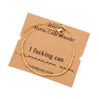 JoycuFF Morse Code Bracelets for Women Daughter Sister Friends Classmates Birthday Christmas Graduation Jewelry Gifts Stainless 