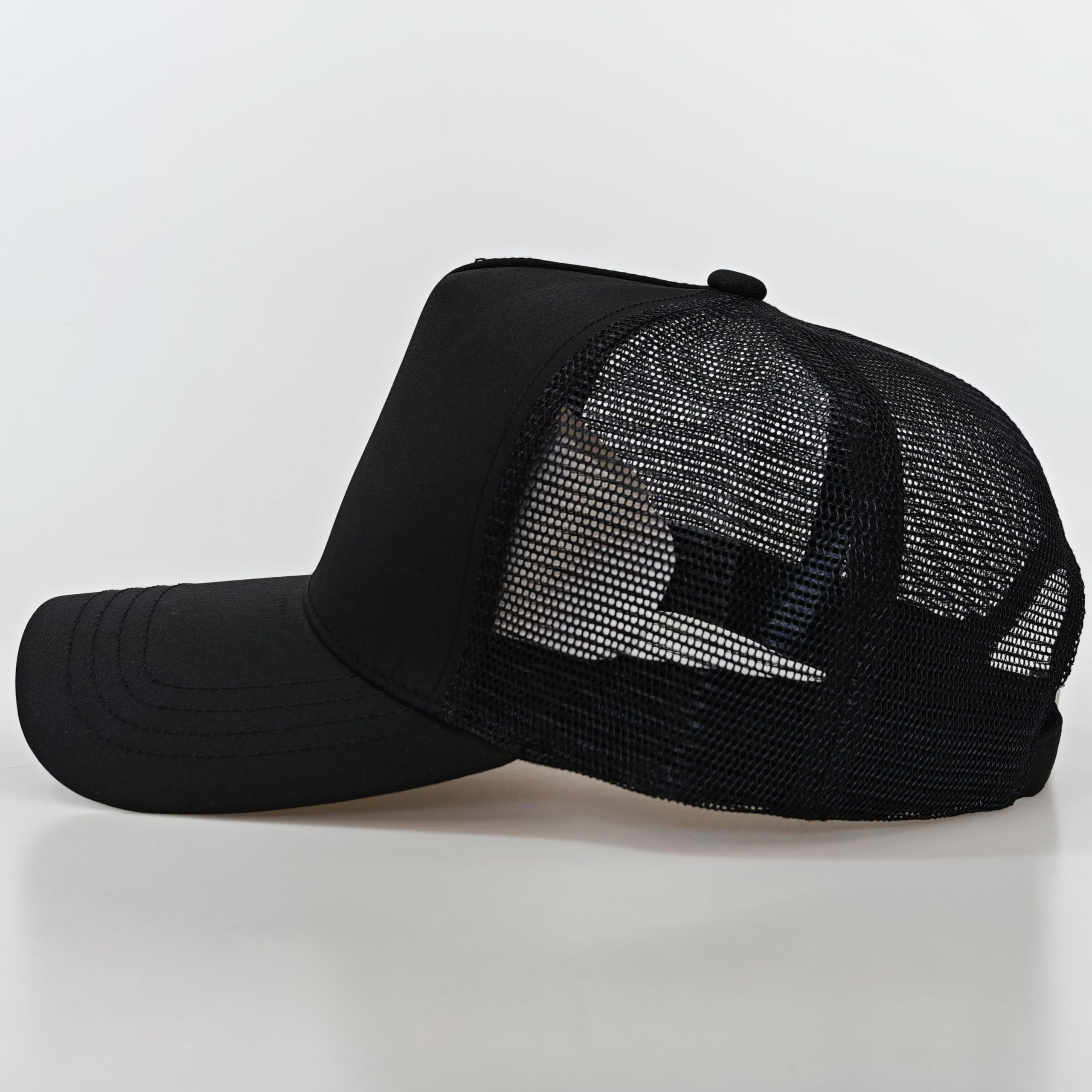 MUNULA Oversize Quick Dry Mesh Baseball Cap XXL Big Head Hats for Men Large Head Hats Dad Hat Adjustable 23.6-25.6 (Black)