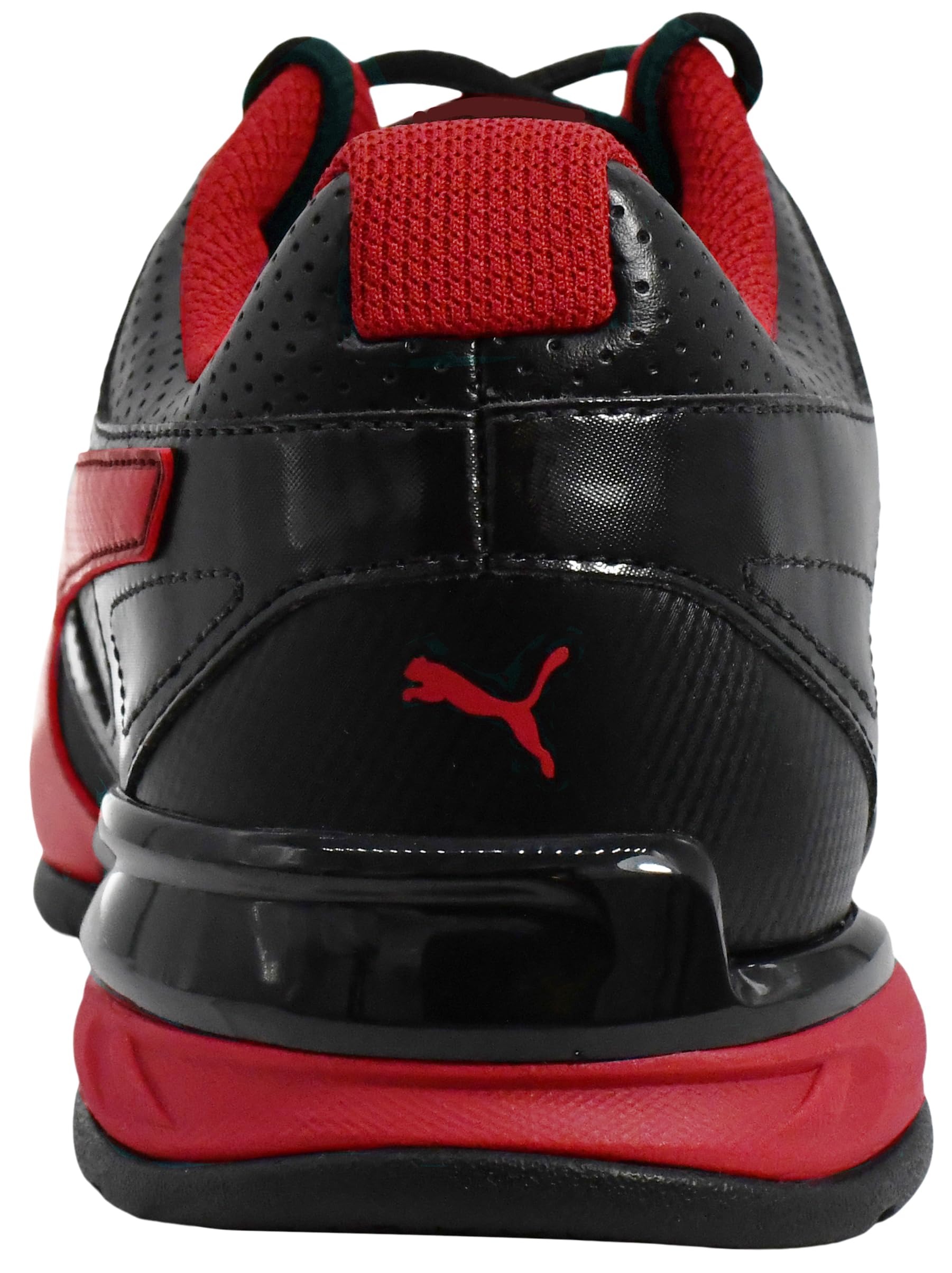 PUMA Men's Tazon 6 FM Shoes, Black/Red Dahlia, 9.5 M