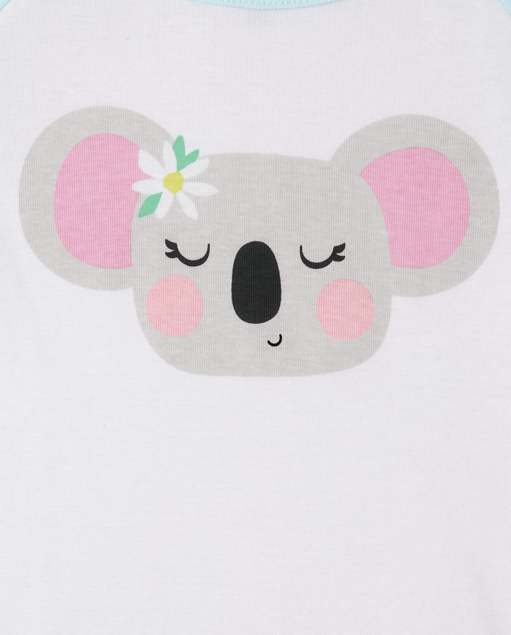 The Children's Place girls Long Sleeve Top and Pants Pajama Set Unicorn/Koala 2 pack Kids - PJ set 16