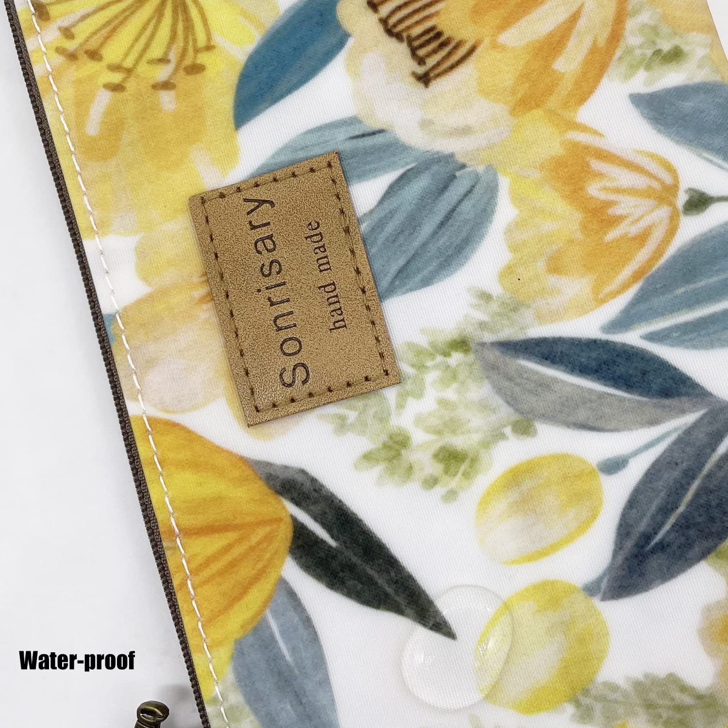 Hunger Yellow Tulip Print Make-Up Cosmetic Bag Carry Case (P11417013)