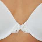 Maidenform Womens One Fab Fit T-shirt Bra, Lightly-lined Underwire Racerback For Bras, White, 36D US