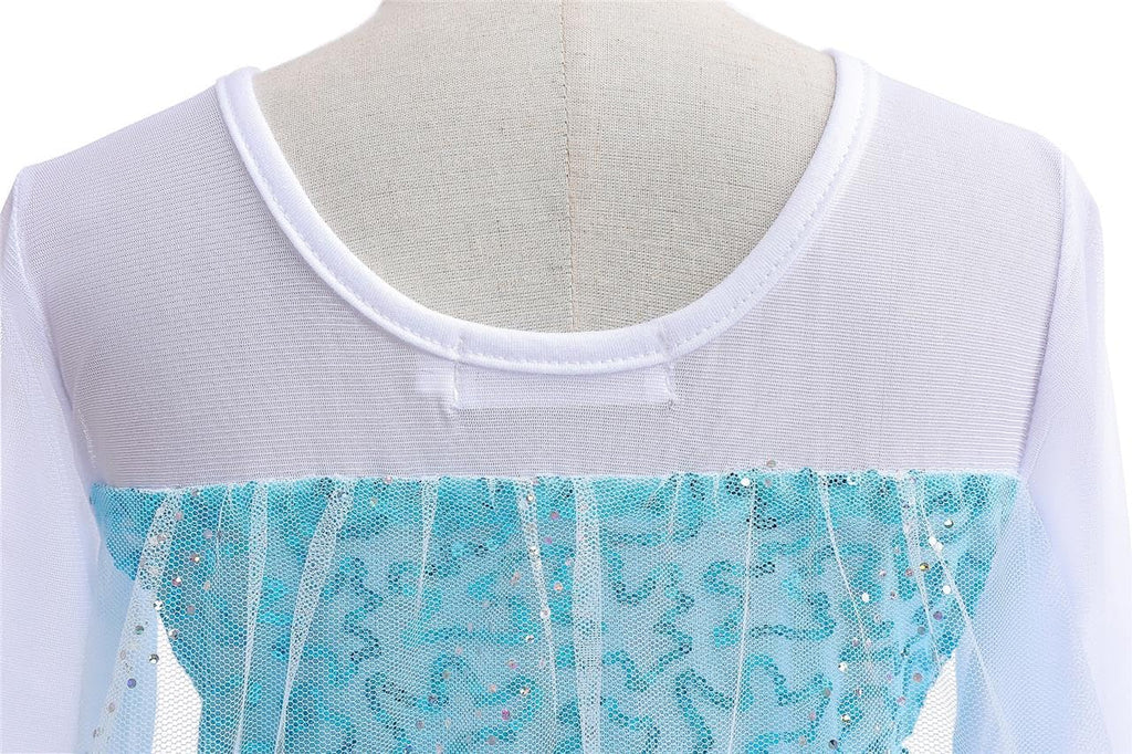 Dressy Daisy Toddler Little Girls' Ice Princess Dress Costume Birthday Halloween Christmas Fancy Party Dresses with Train and Ac