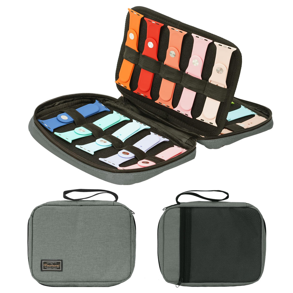 20 Watch Bands Storage Carrying Case Compatible with Watches,Expandable Watch Band Holder Stores 20 Watch Bands Fit for Most Siz