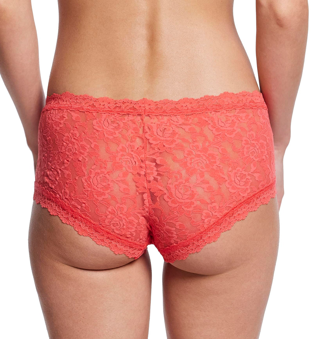 hanky panky Signature Lace Boyshort (4812P),Large,Hibiscus Bloom
