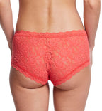 hanky panky Signature Lace Boyshort (4812P),Large,Hibiscus Bloom