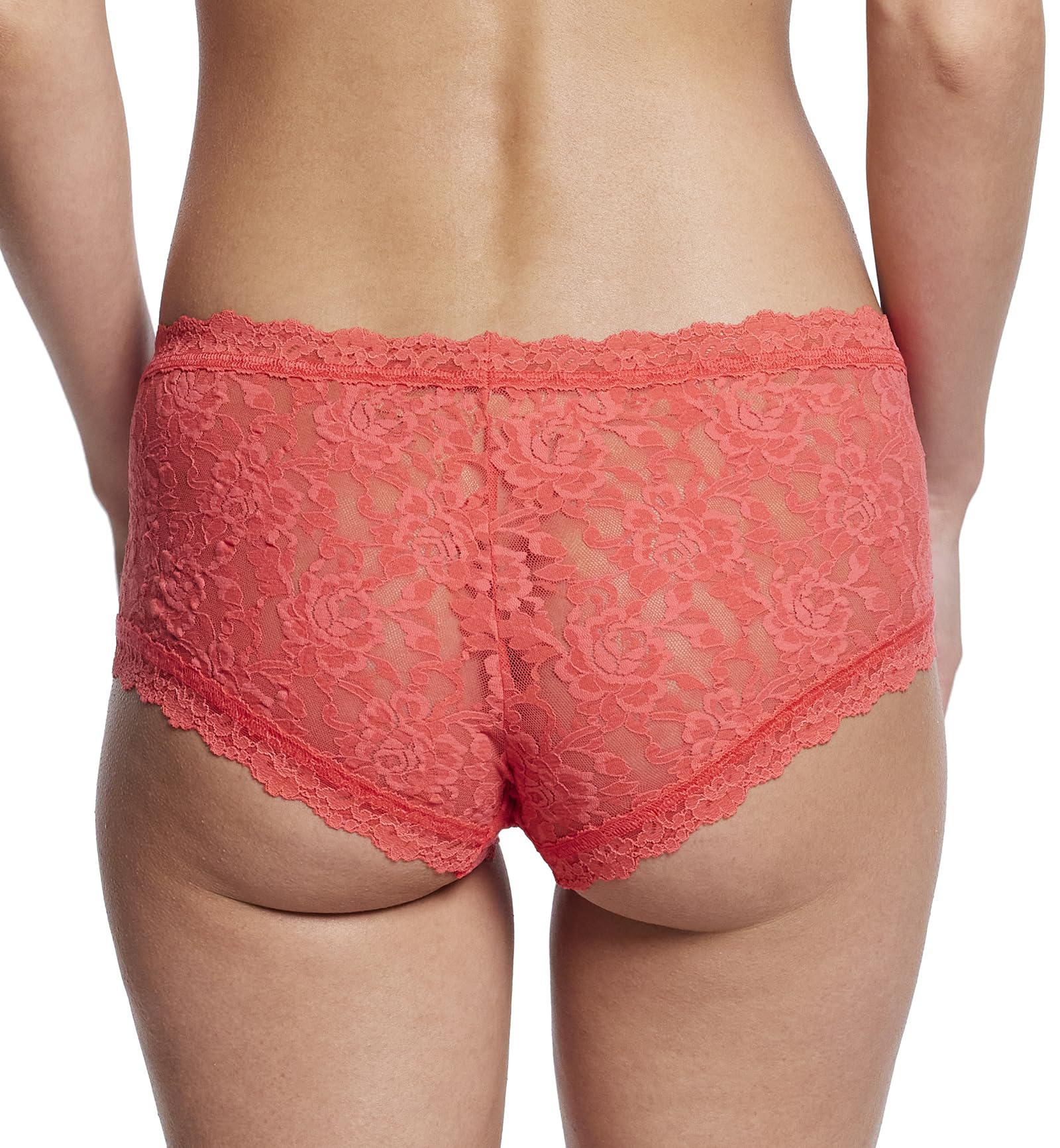 hanky panky Signature Lace Boyshort (4812P),Large,Hibiscus Bloom