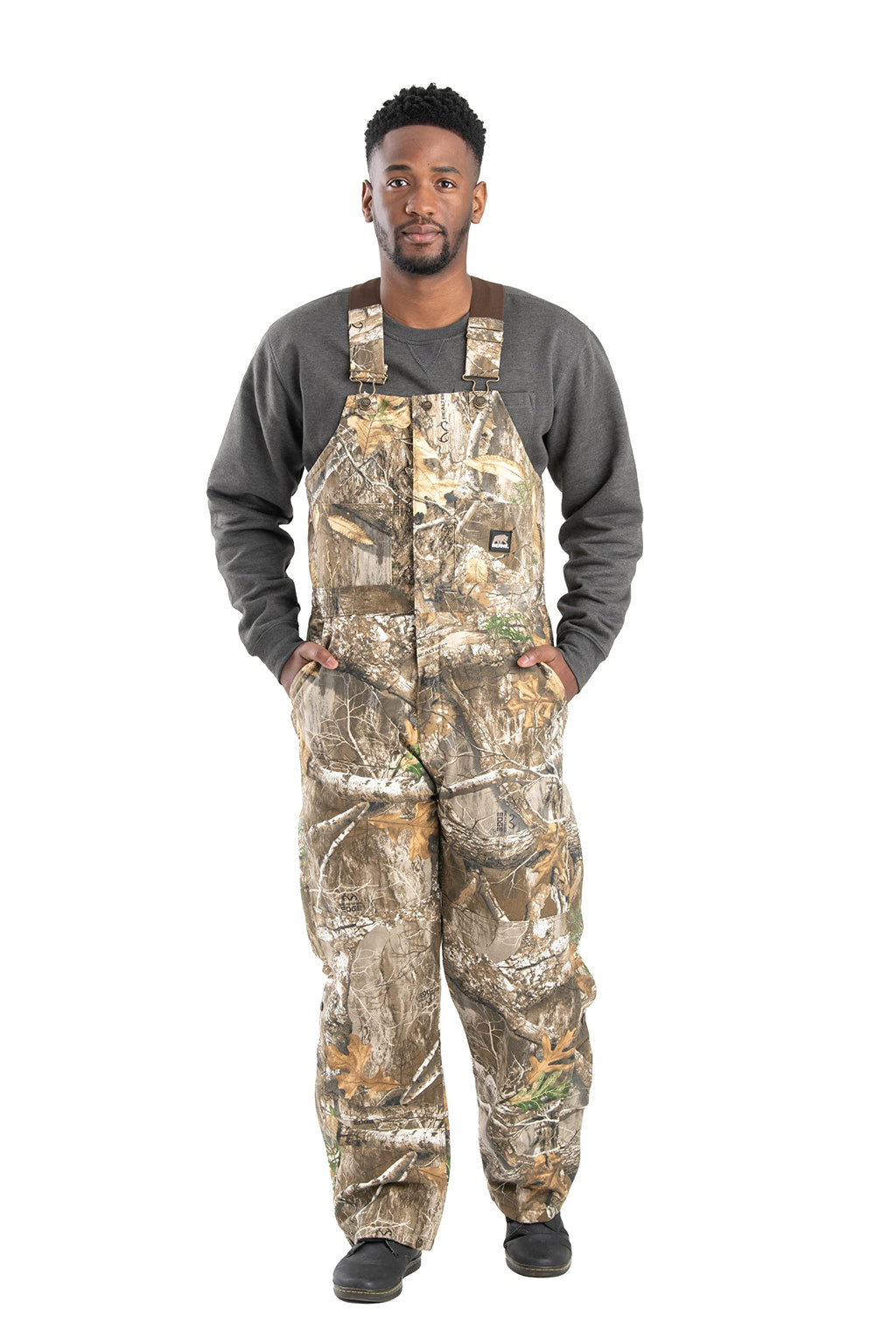 Berne Men's Heritage Insulated Duck Bib Overall, Medium Tall, Realtree Edge