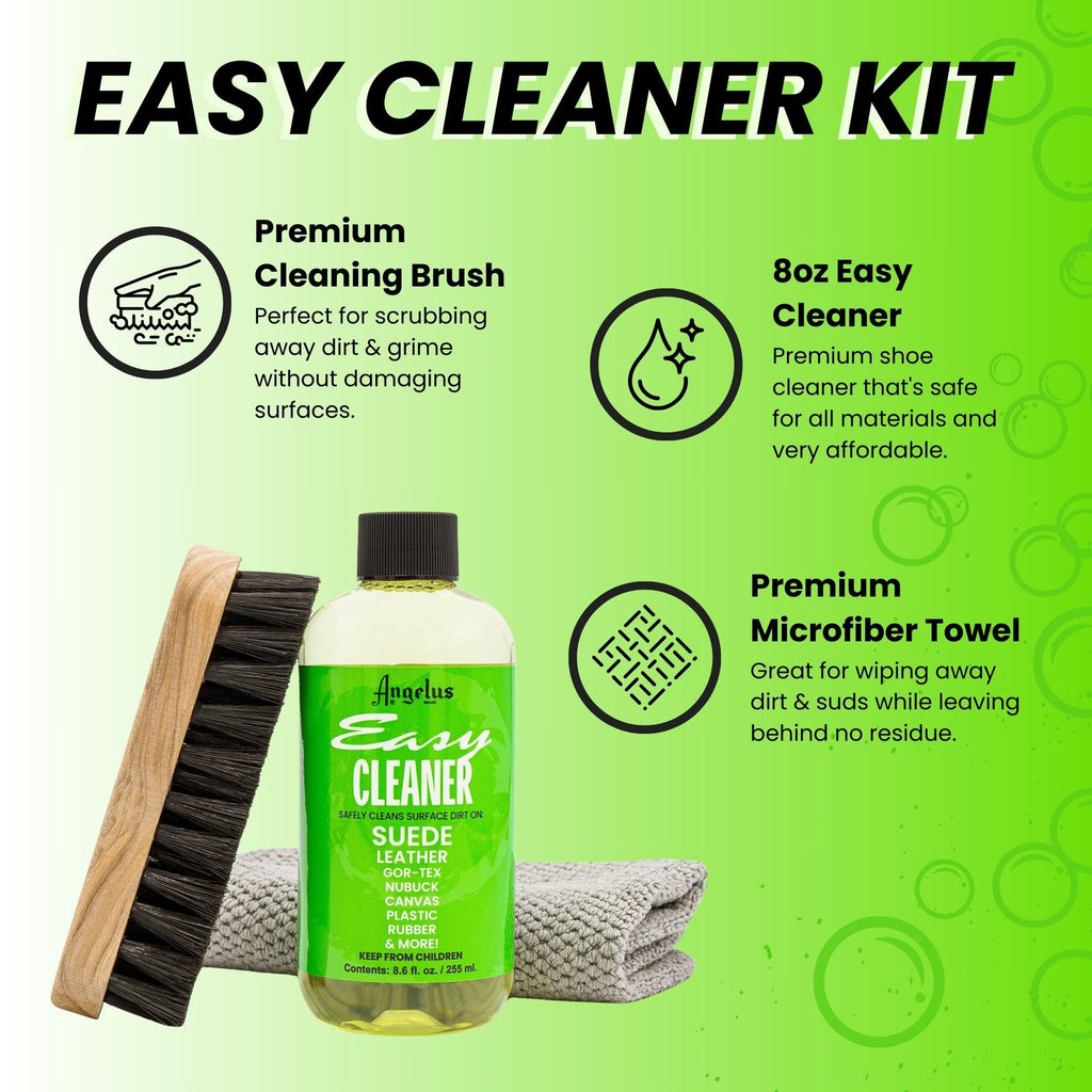 Angelus Shoe Cleaner Kit - Easy Cleaner Kit for Sneakers - Safe on All Fabrics- Made in USA- 8.6 Ounces