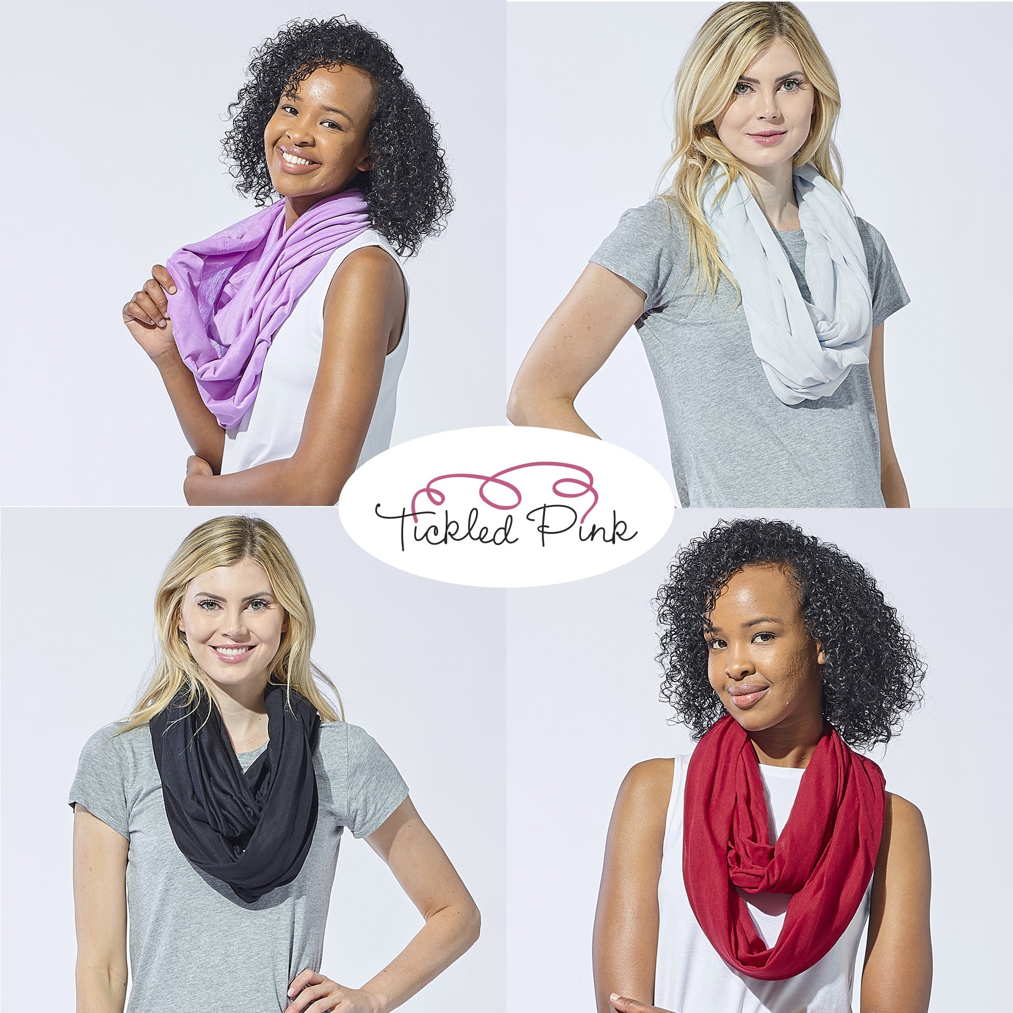 Tickled Pink Everyday Infinity Scarf, Pink
