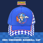 Sonic The Hedgehog Baseball Cap, Kids Adjustable Baseball Hat, Blue, One Size