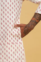 Be Active MenS Cotton Regular Kurta (C-399-3_White