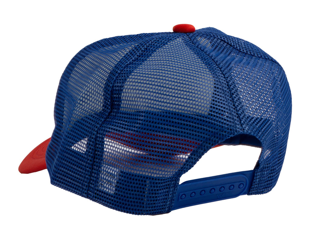 TOP HEADWEAR Men's Animal Trucker Hat - Snapback Farm Cap, Horse White/Red/RYLA