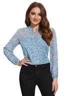 Toochki WomenS Sky Blue Georgette Floral Straight Top Suitable In Summer Wear Hip Length Latest Floral Printed Trendy Top For W