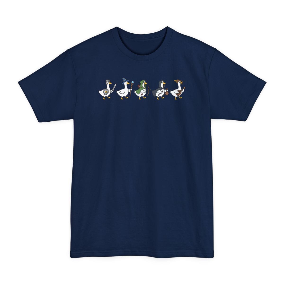 Silly Goose Adventurers Funny D&D Tall T-Shirt