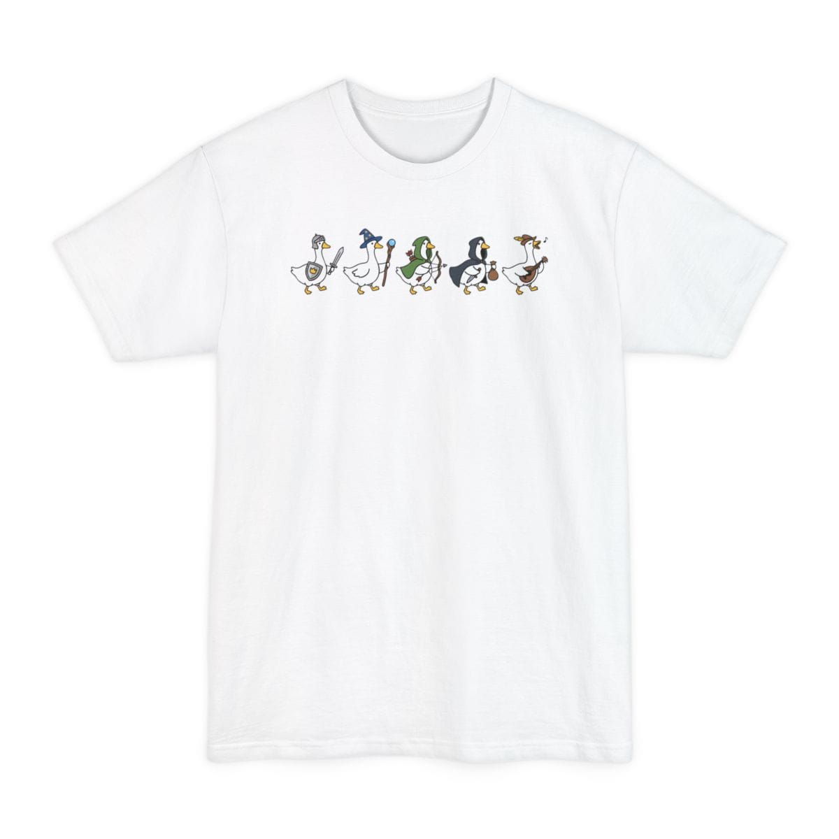 Silly Goose Adventurers Funny D&D Tall T-Shirt