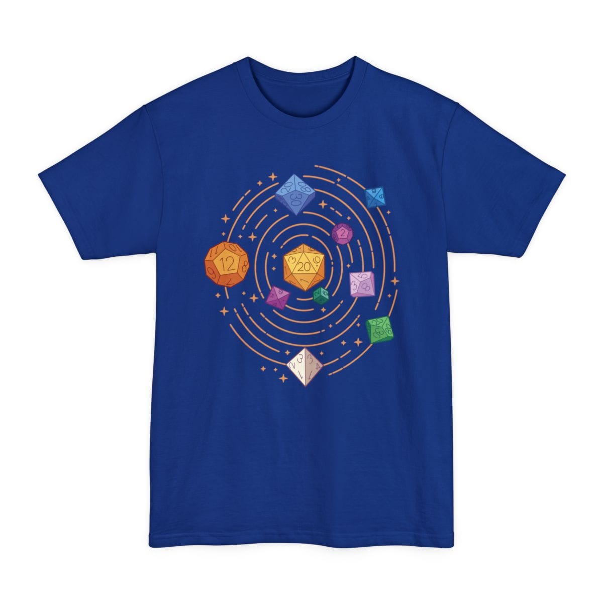 Space Dice Solar System Tall T-Shirt