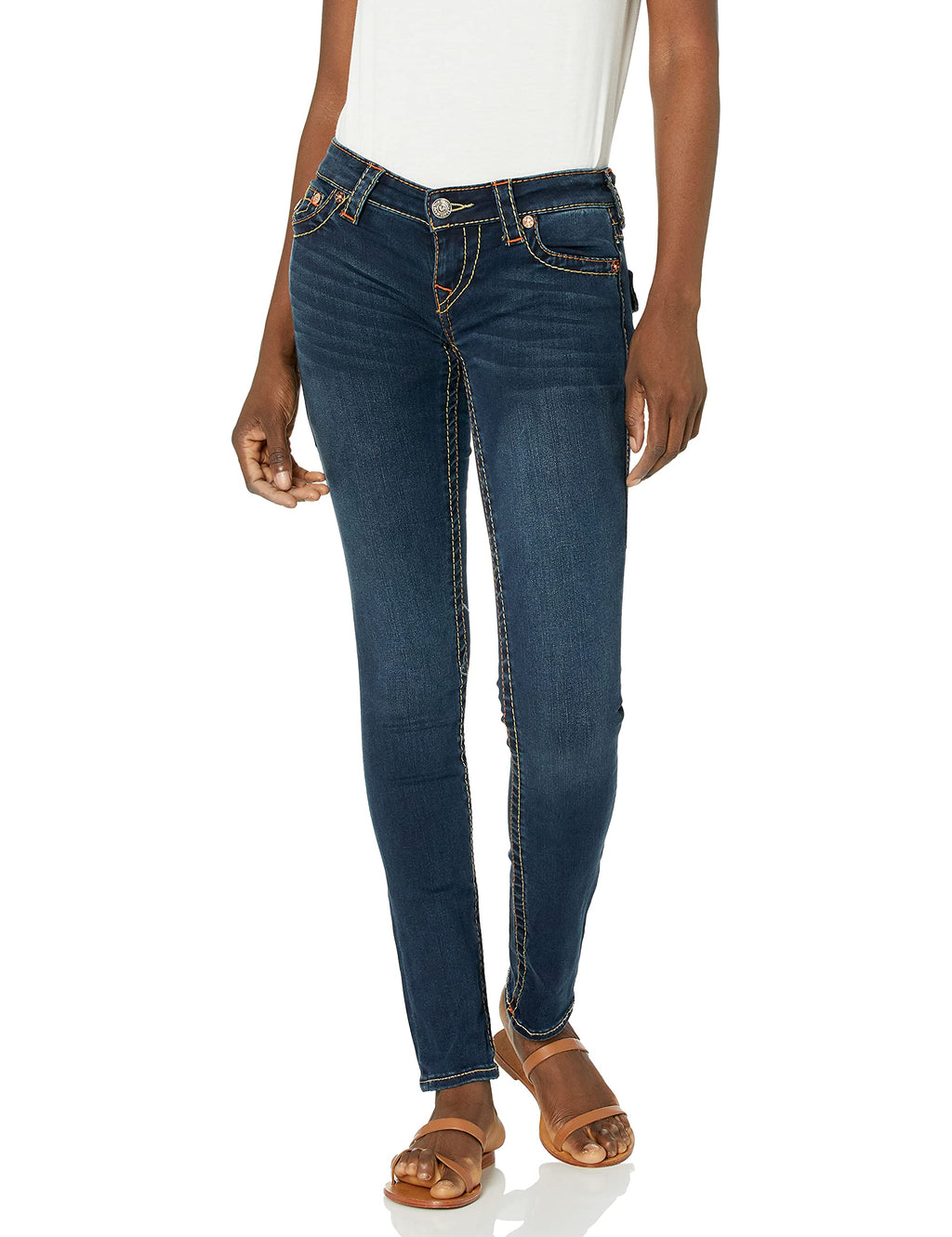 True Religion Women's Stella Low Rise Skinny Fit Jean, Indigo Upgrade, 29