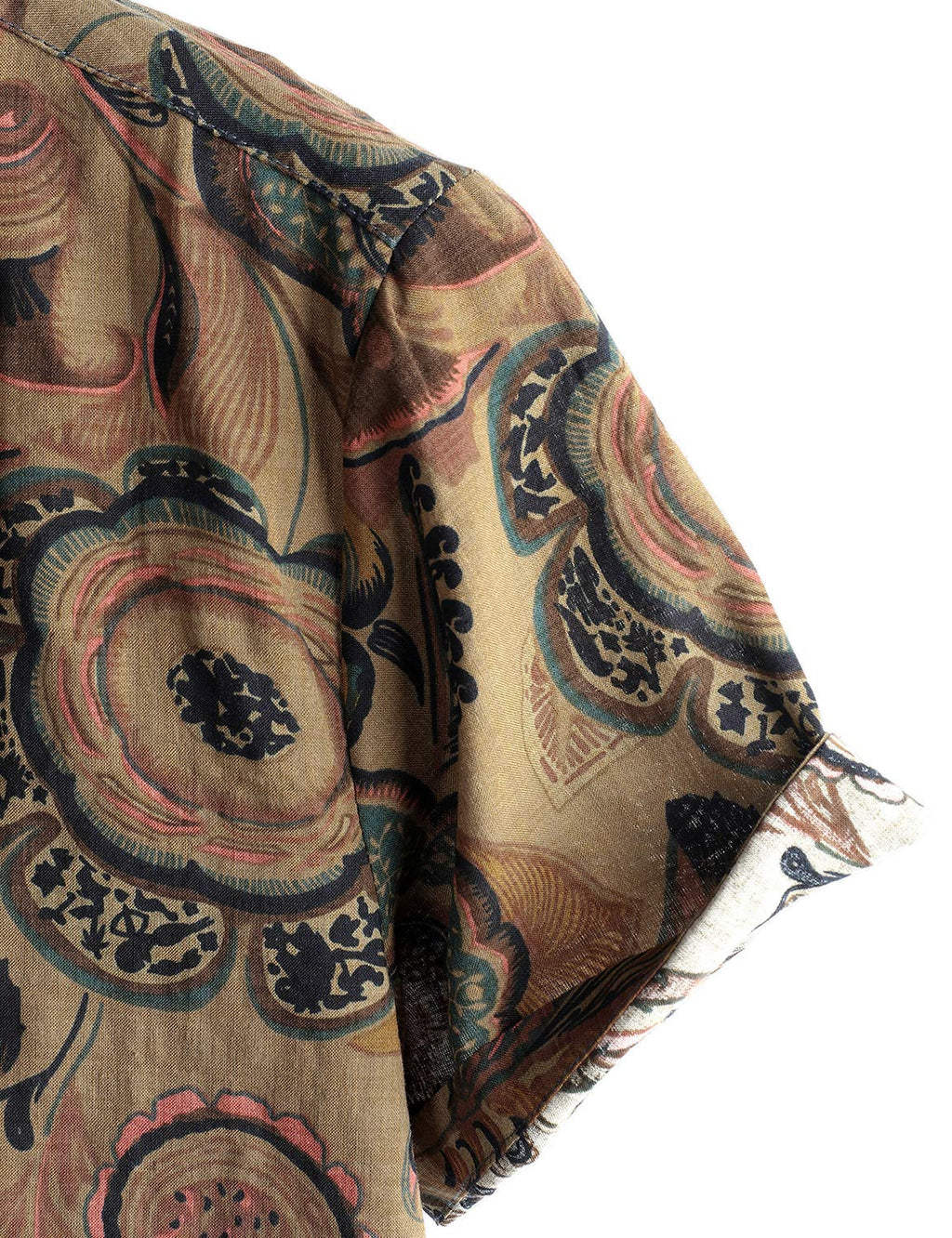 VATPAVE Mens Casual Hawaiian Shirts Short Sleeve Button Down Beach Shirts Tropical Floral Shirts Medium Brown