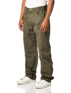 Dickies mens Relaxed Fit Sanded Duck Carpenter jeans, Moss Green, 40W x 30L US