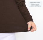 Lilax Girls' Basic Long Sleeve Round Neck Cotton T-Shirt 12 Brown