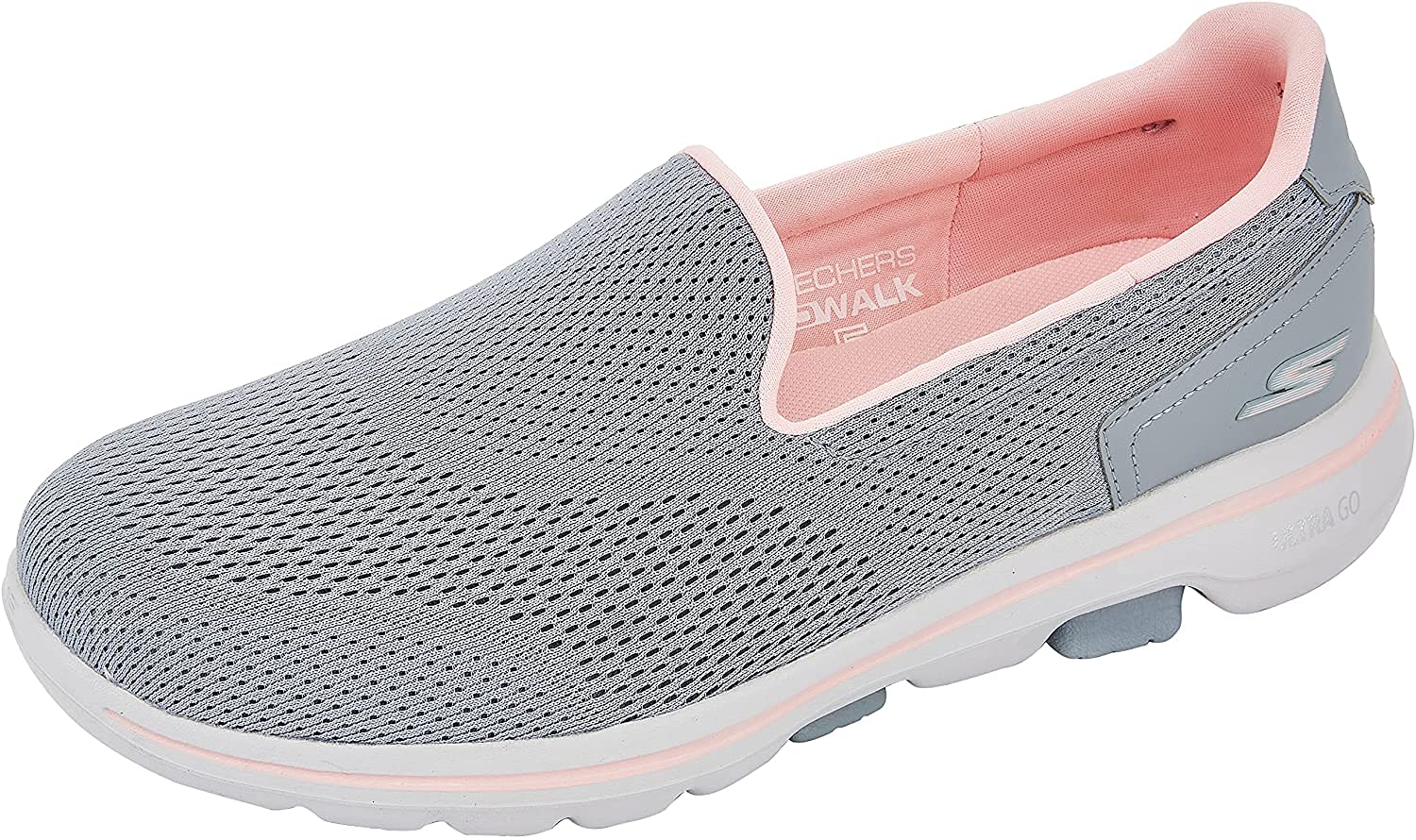 Skechers Women Go Walk 5 Ocean Sparkle Sports Shoes